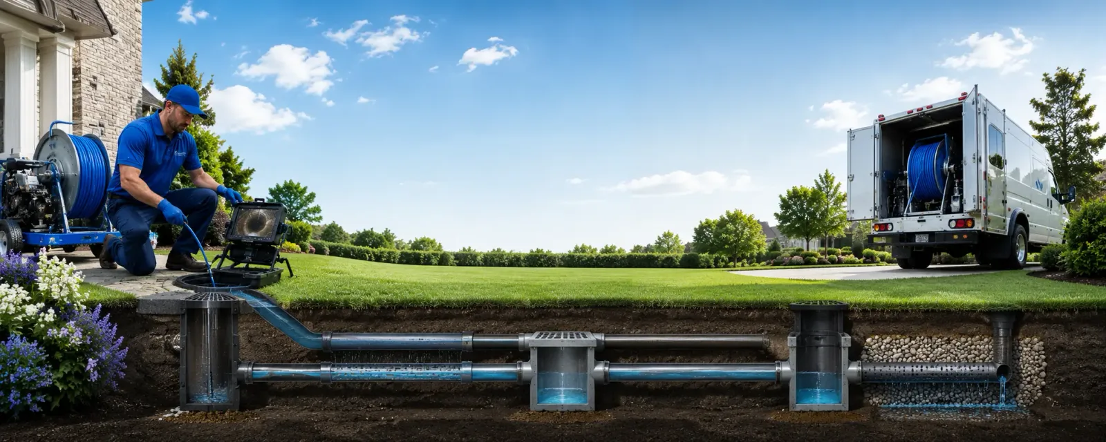 Outdoor drain cleaning information for Mark, IL